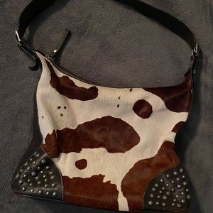 American West genuine cowhide & leather bag